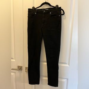 LandsEnd black stretchy jeans, size 10